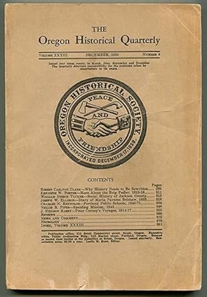 The Oregon Historical Quarterly Volume XXXIII Number 4 (December 1932)