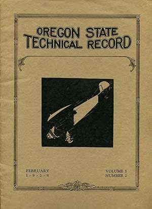 Oregon State Technical Record Volume 5 Number 2 (February 1928)