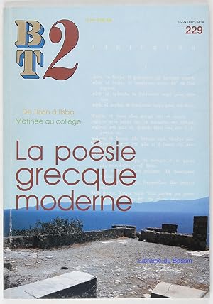 BT2 n°229 La poésie grecque moderne