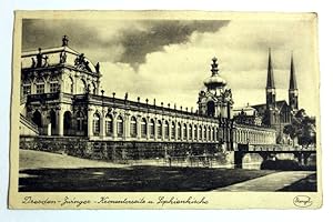 Dresden. Zwinger. Kronentorseite u. Sophienkirche.