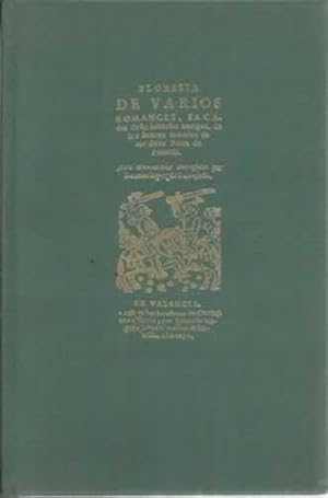 Bild des Verkufers fr Floresta de varios romances (Valencia 1652) zum Verkauf von Librera Cajn Desastre