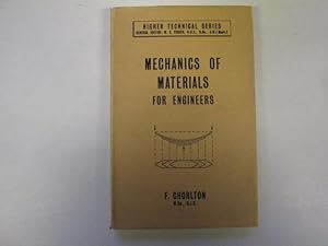 Seller image for Mechanics of materials for engineers (Higher technical series) for sale by Goldstone Rare Books