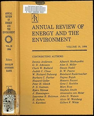 Seller image for ANNUAL REVIEW OF ENERGY: VOLUME 19, 1994 for sale by SUNSET BOOKS