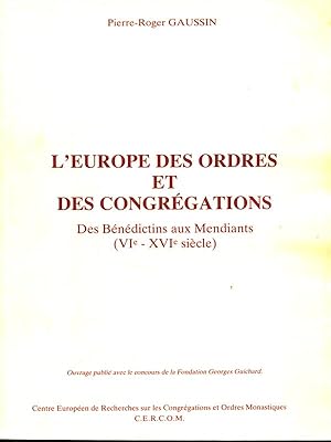 Seller image for L'Europe des ordres et des congregations for sale by Librodifaccia