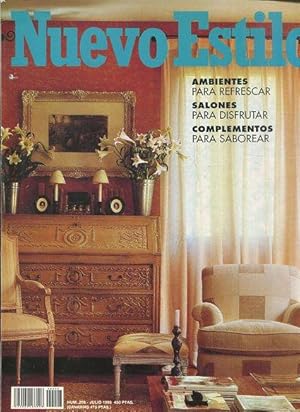 NUEVO ESTILO Nº 208 JULIO 1995. AMBIENTES PARA REFRESCAR.