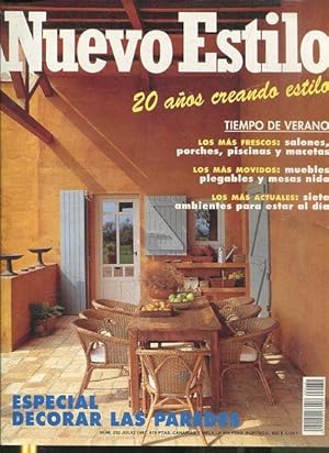 NUEVO ESTILO Nº 232 JULIO 1997. ESPECIAL DECORAR LAS PAREDES.