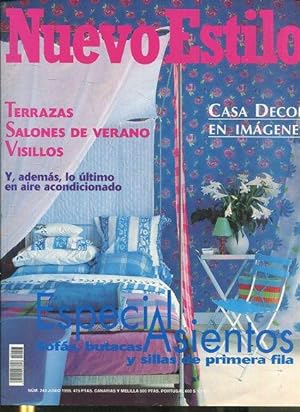 NUEVO ESTILO Nº 243 JUNIO 1998. TERRAZAS. SALONES DE VERANO. VISILLOS.