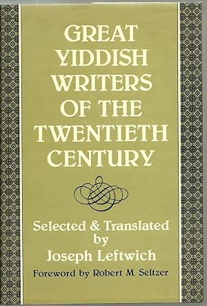Seller image for Great Yiddish Writers of The Twentieth Century for sale by Sabra Books