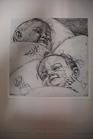 Seller image for Kinderkpfe / Babys Heads. Reproduktion eines Bildes von Eduard Wiiralt. Aus: Aleksis Rannit: Eduard Wiiralt. for sale by Antiquariat Bookfarm