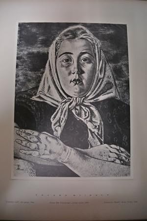 Seller image for Ersnisches Mdel / Estonian Girl. Reproduktion eines Bildes von Eduard Wiiralt. Aus: Aleksis Rannit: Eduard Wiiralt. for sale by Antiquariat Bookfarm