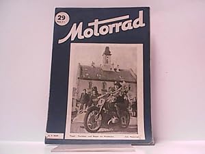 Bild des Verkufers fr Motorrad. Heft 29. / 2. September 1949. zum Verkauf von Antiquariat Ehbrecht - Preis inkl. MwSt.