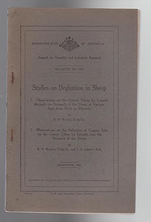 STUDIES ON DEGLUTITION IN SHEEP. 1 Course taken by liquids through the stomach.2. Influence of co...