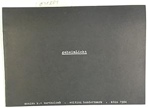 Seller image for geheimLicht - Heft 15 der Edition Hundertmark for sale by Antiquariat Trger