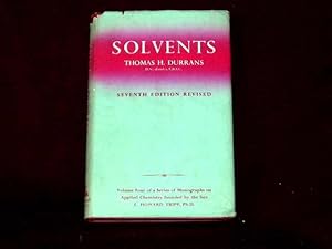 Image du vendeur pour Solvents; mis en vente par Wheen O' Books