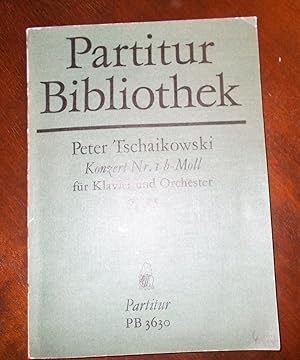 Konzert Nr. 1 b-Moll für Klavier und Orchester, Opus 23, (Partitur PB 3630)