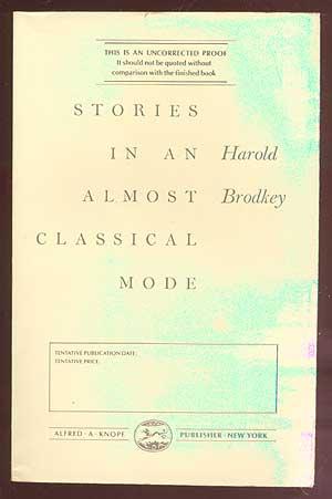 Seller image for Stories in an Almost Classical Mode for sale by Between the Covers-Rare Books, Inc. ABAA