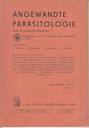 Angewandte Parasitologie : Organ für die gesamte Parasitologie. 4. Jhg., Heft 2