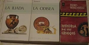 LA ILIADA + LA ODISEA + HISTORIA DE LOS GRIEGOS (INDRO MONTANELLI)