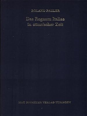 Bild des Verkufers fr Das Regunm Italiae in ottonischer Zeit zum Verkauf von Librodifaccia
