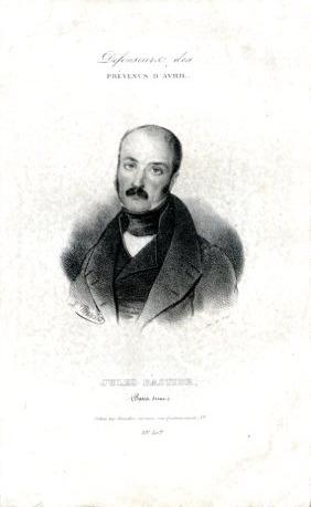 Portrait de Jules Bastide, Défenseur des prévenus d'avril, 1800-1879, homme politique français,