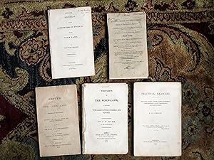 FIVE ORIGINAL 19th Century Booklets on CORN LAWS 1815, 1815, 1844, 1832, 1801