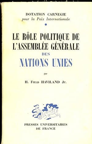 Imagen del vendedor de LE ROLE POLITIQUE DE LASSEMBLEE GENERALE DES NATIONS UNIES a la venta por Librera Maxtor