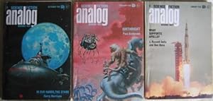 Immagine del venditore per Analog Science Fiction - Science Fact December 1969, January & February 1970 (3 issues) featuring "In Our Hands, The Stars" by Hary Harrison + Superiority Complex, Any Number Can Play, Birthright, The Fifth Ace, Curfew, The Pyrophilic Saurian, Windwipe, + venduto da Nessa Books