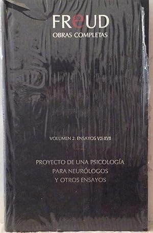 Seller image for Obras completas Vol. II - Ensayos VII-XVI - Proyecto de una psicologa para neurlogos y otros ensayos for sale by LIBRERA SOLN