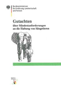 Bild des Verkufers fr Gutachten ber Mindestanforderungen an die Haltung von Sugetieren zum Verkauf von Schueling Buchkurier