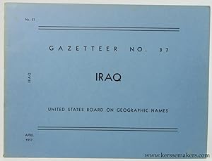 Bild des Verkufers fr Iraq. Official Standard Names approved by the United States Board on Geographic Names. Gazetteer no. 37. zum Verkauf von Emile Kerssemakers ILAB