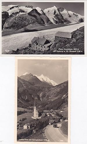 Heiligenblut mit Großglockner (3798 m)" / Franz Josefshaus, 2122 m mit Pasterze u. Gr. Glockner 3...
