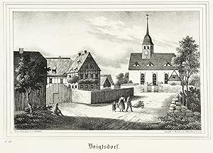 Bild des Verkufers fr Voigtsdorf (Dorfchemnitz). Dorfkern mit Kirche. Sachsens Kirchen-Galerie. Voigtsdorf zum Verkauf von GALERIE HIMMEL
