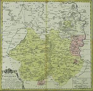 Bild des Verkufers fr Nordrhein-Westfalen. Erzbistum Paderborn & Abtei Corvey. Homann Erben. Episcopatus Paderborn nec non Abbatiae Corvei Territorium seculare cum adjacentibus Comitatibus Lippe, Ravensberg, Pyrmont, Rietberg zum Verkauf von GALERIE HIMMEL