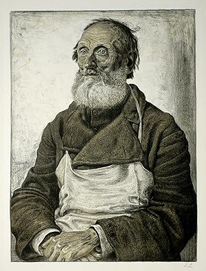 Image du vendeur pour Lhrig, Georg. Der arme Lazarus. Bildnis eines alten Mannes mis en vente par GALERIE HIMMEL