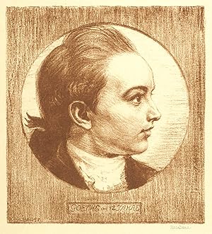 Goethe, Johann Wolfgang von. - Bildnis. - Karl Bauer. - "Goethe im 12. Jahre".