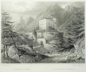 Bild des Verkufers fr Amras (Innsbruck). Schloss Ambras. Frommel. Schloss Ambras. Le Chateau d'Ambras zum Verkauf von GALERIE HIMMEL