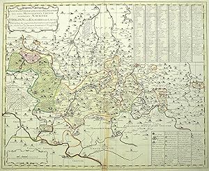 Bild des Verkufers fr Sachsen. Amt Stolpen, Radeberg & Lausitz. Schenk. Accurate Geographische Delineation derer zu dem Meissnischen Creisse Gehrigen Aemmter Stolpen und Radeberg mit Lausiz Nebst andern dar angrentzenden Aemtern und Gegenden zum Verkauf von GALERIE HIMMEL