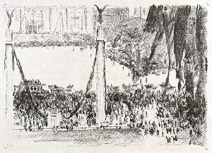 Bild des Verkufers fr Paeschke, Paul. Sedan-Tage in Berlin 1914. Unter den Linden (Festtage in Berlin) zum Verkauf von GALERIE HIMMEL