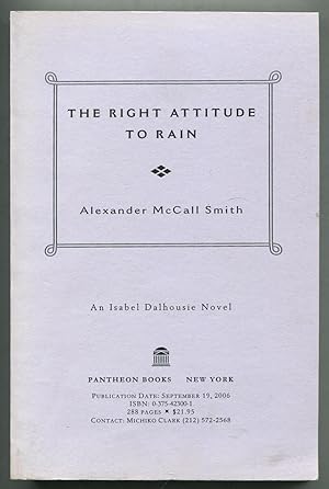 Bild des Verkufers fr The Right Attitude to Rain zum Verkauf von Between the Covers-Rare Books, Inc. ABAA