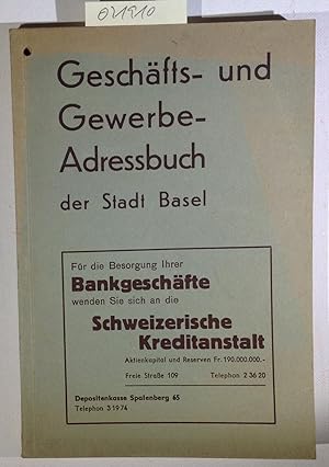 Geschäfts- und Gewerbe-Adressbuch der Stadt Basel mit Telephonverzeichnis Ausgabe 1941/42
