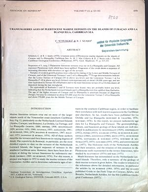 Imagen del vendedor de Uranium-series ages of pleistocene marine deposits on the Islands of Curacao and La Blanquilla, Caribbean Sea; a la venta por books4less (Versandantiquariat Petra Gros GmbH & Co. KG)