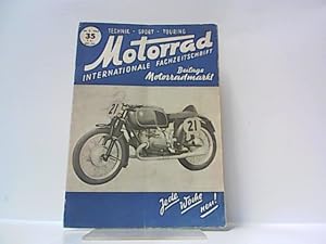 Bild des Verkufers fr Motorrad. 5. Jahrgang, Heft 35. / 30. 08. 1952. Internationale Fachzeitschrift. zum Verkauf von Antiquariat Ehbrecht - Preis inkl. MwSt.