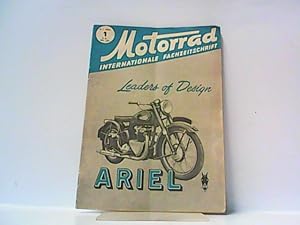 Bild des Verkufers fr Motorrad. 6. Jahrgang, Heft 1/219, 03.01.1953. Internationale Fachzeitschrift. Mit Themen u.a.: Test Ariel 500Red Hunter / Doppelkolben-kontra Einzelkolbenzweitakter. / Beiwagen, 11 PS und Afrika. zum Verkauf von Antiquariat Ehbrecht - Preis inkl. MwSt.