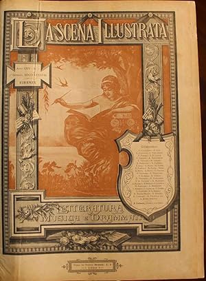 La scena illustrata. Arte e letteratura. Anno XXIV, 1888 annata completa, 24 fascicoli. Anno XXV,...