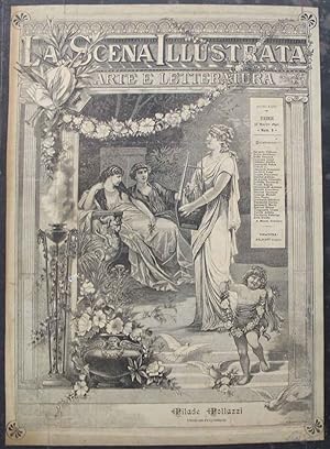 La scena illustrata. Arte e letteratura. Anno XXVI, 1890 annata completa, 24 fascicoli. Pilade Po...