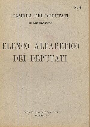 ELENCO ALFABETICO DEI DEPUTATI - III LEGISLATURA