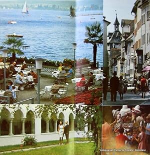 Bild des Verkufers fr Tourismusprospekt (21 : 10 cm; aufgeschlagen 21 : 21 cm). Hrsg. Stadt Konstanz. Konstanz 1973. Mit zahlr. farbigen Fotografien u. einer farbigen Bildkarte des Bodensees (Hofmann). 16 S. Geheftet. zum Verkauf von Jrgen Patzer