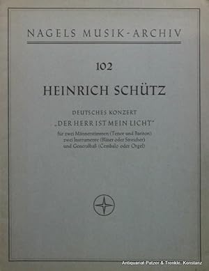 Deutsches Konzert "Der Herr ist mein Licht" für zwei Männerstimmen (Tenor und Bariton), zwei Inst...