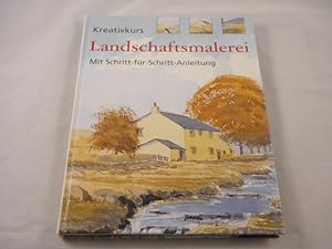 Seller image for KREATIVKURS LANDFSCHAFTSMALEREI.- Mit Schritt-fr-Schritt-Anleitung. for sale by Antiquariat Bebuquin (Alexander Zimmeck)