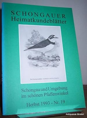 Seller image for Schongauer Heimatkundeblätter. Schongau und Umgebung im schönen Pfaffenwinkel. Herausgegeben von Josef Klöck. Nr. 19, Herbst 1993. for sale by Antiquariat Christian Strobel (VDA/ILAB)